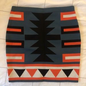Rachel Roy Aztec Printed Skirt